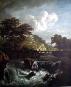 Jacob van Ruisdael Sunlight on the Waterfront painting